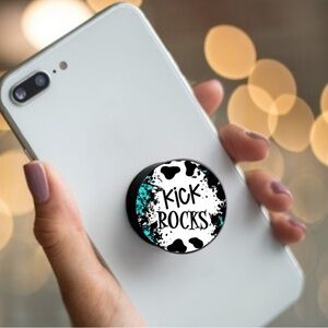 Cute Cow Phone Grip with Bow